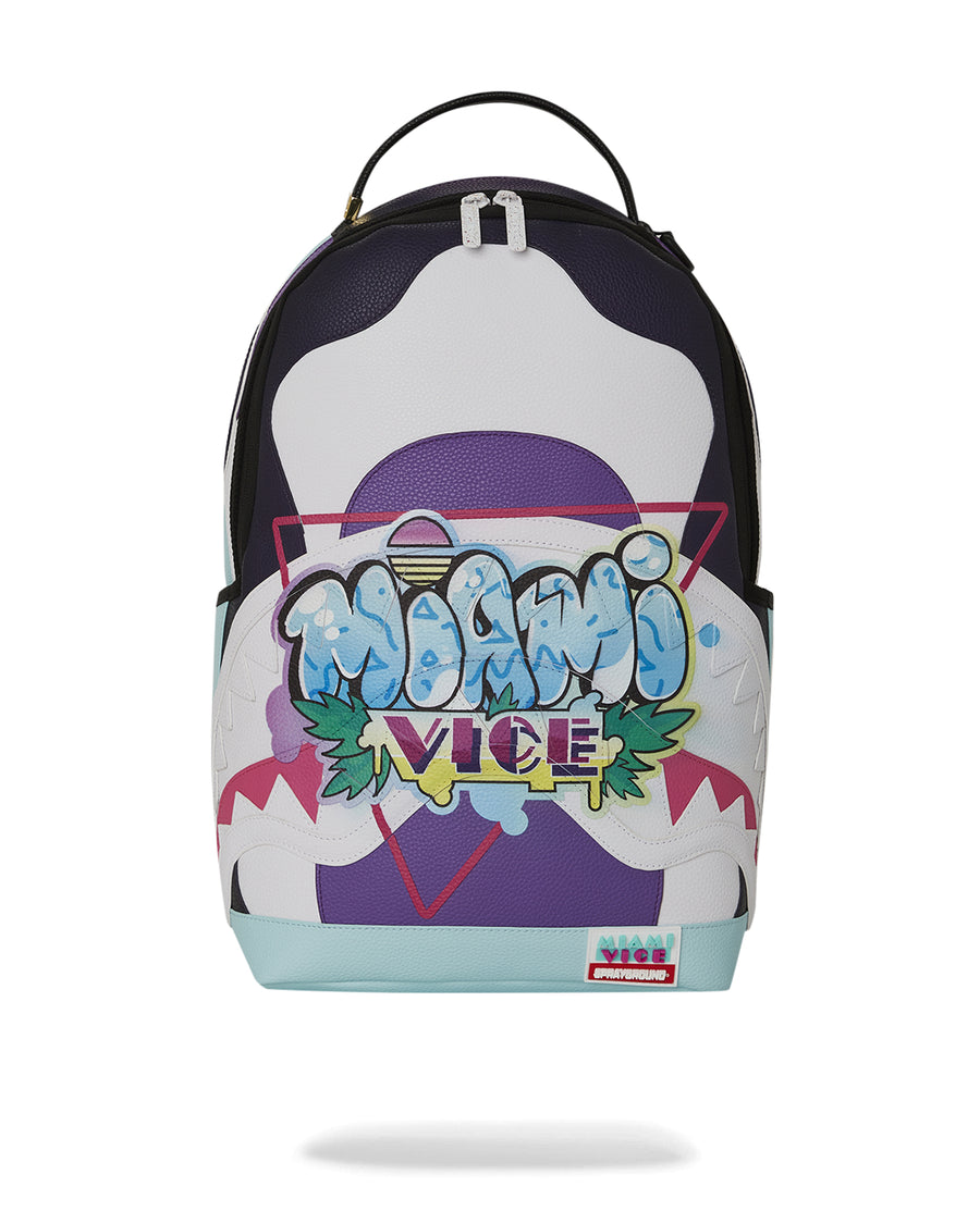 Sprayground Backpack MIAMI VICE GRAFFITI TAG BACKPACK Blue