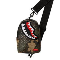 $ Pattern Over Camo Sling Backpack