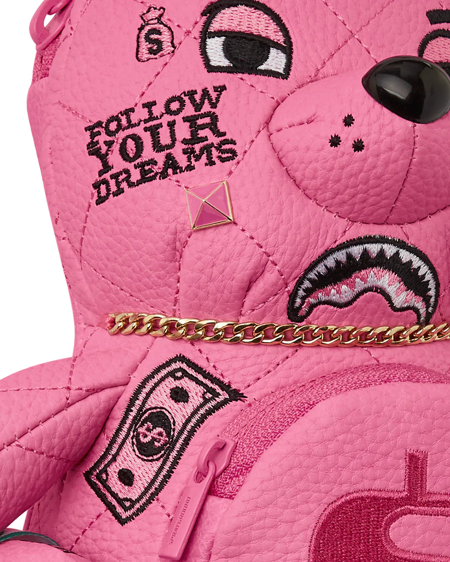 SPRAYGROUND PINK PUNK FOLLOW YOUR DREAMS MONEY BEAR BACKPACK *LIMITED  EDITION*