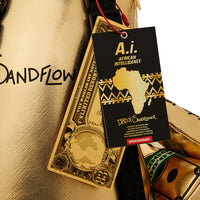 Ai Tribal Gold Medium Moneybear Backpack