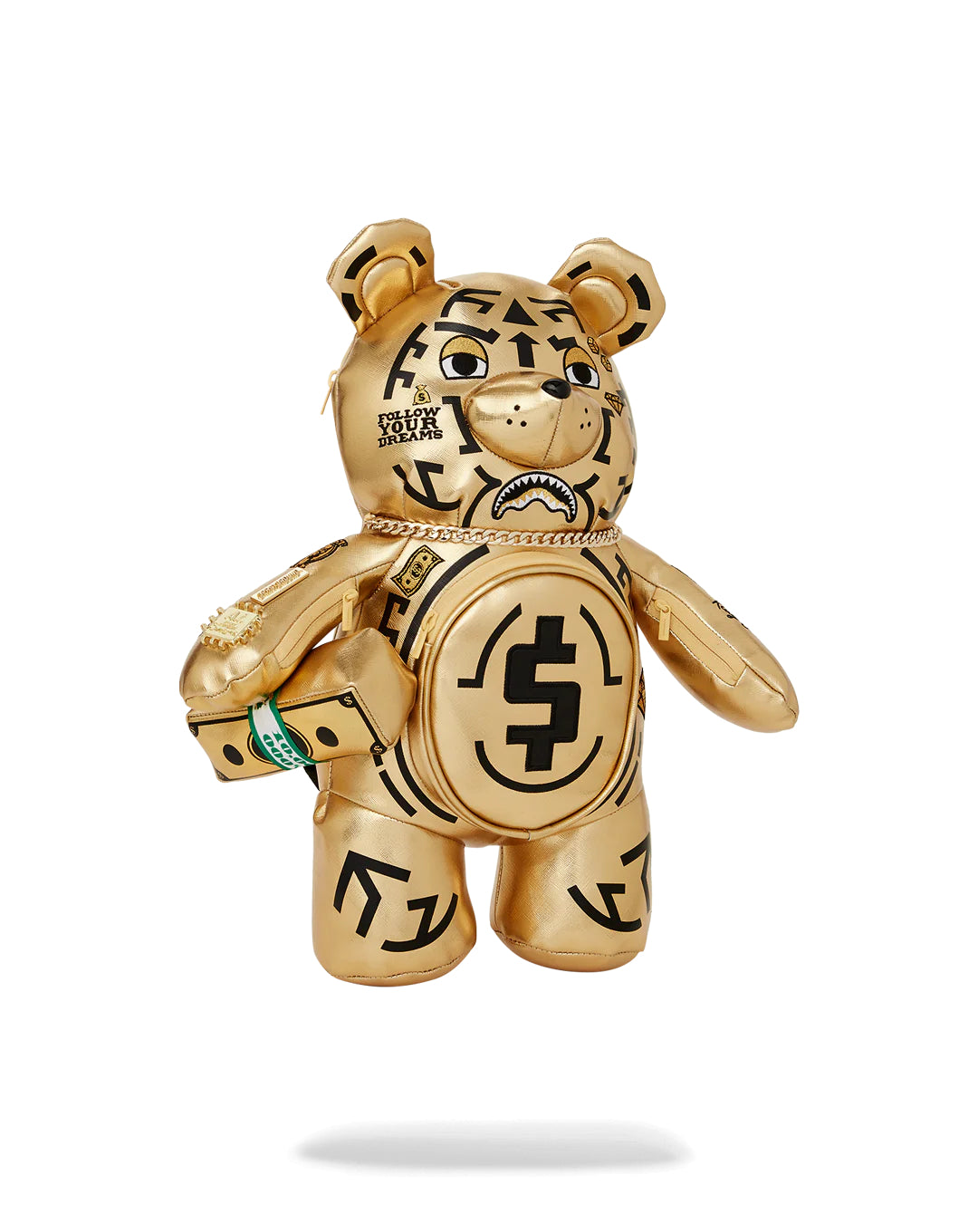 Ai Tribal Gold Medium Moneybear Backpack