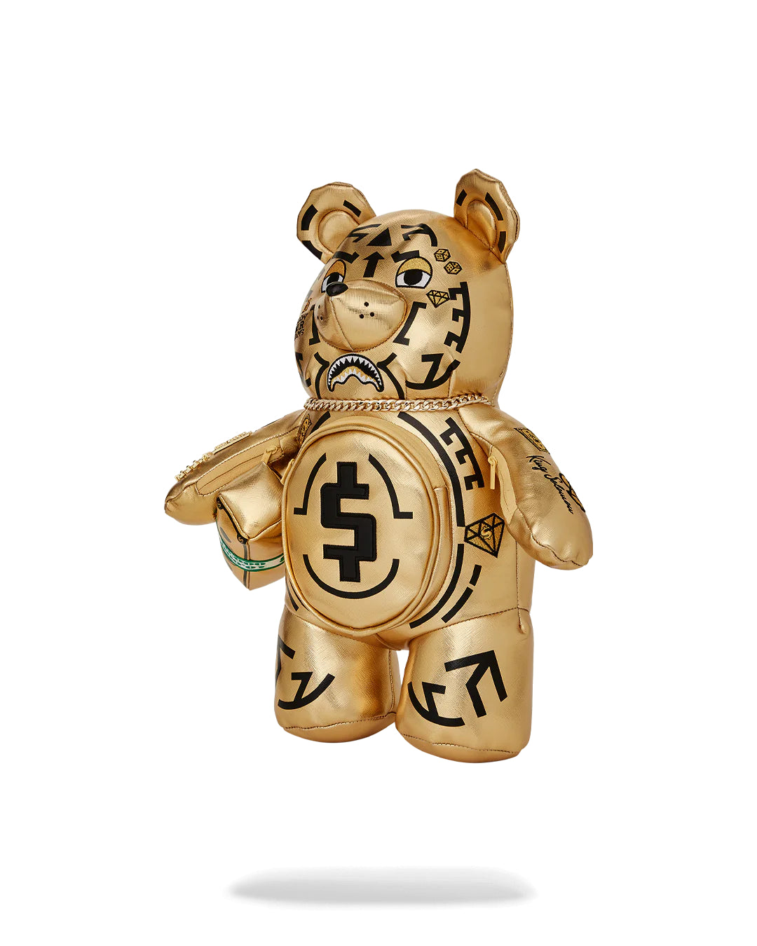 Ai Tribal Gold Medium Moneybear Backpack