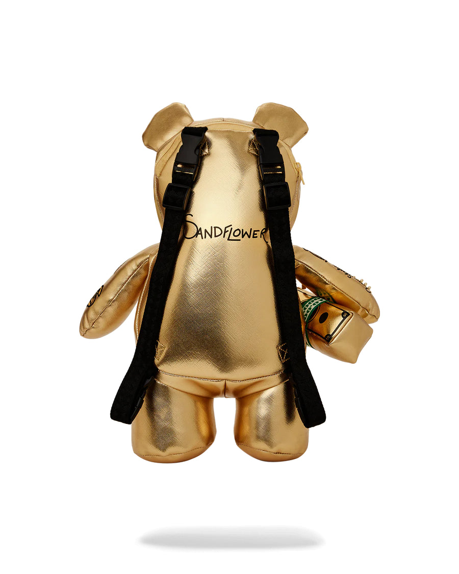 Sprayground Backpack Ai TRIBAL GOLD MEDIUM MONEYBEAR BACKPACK Gold