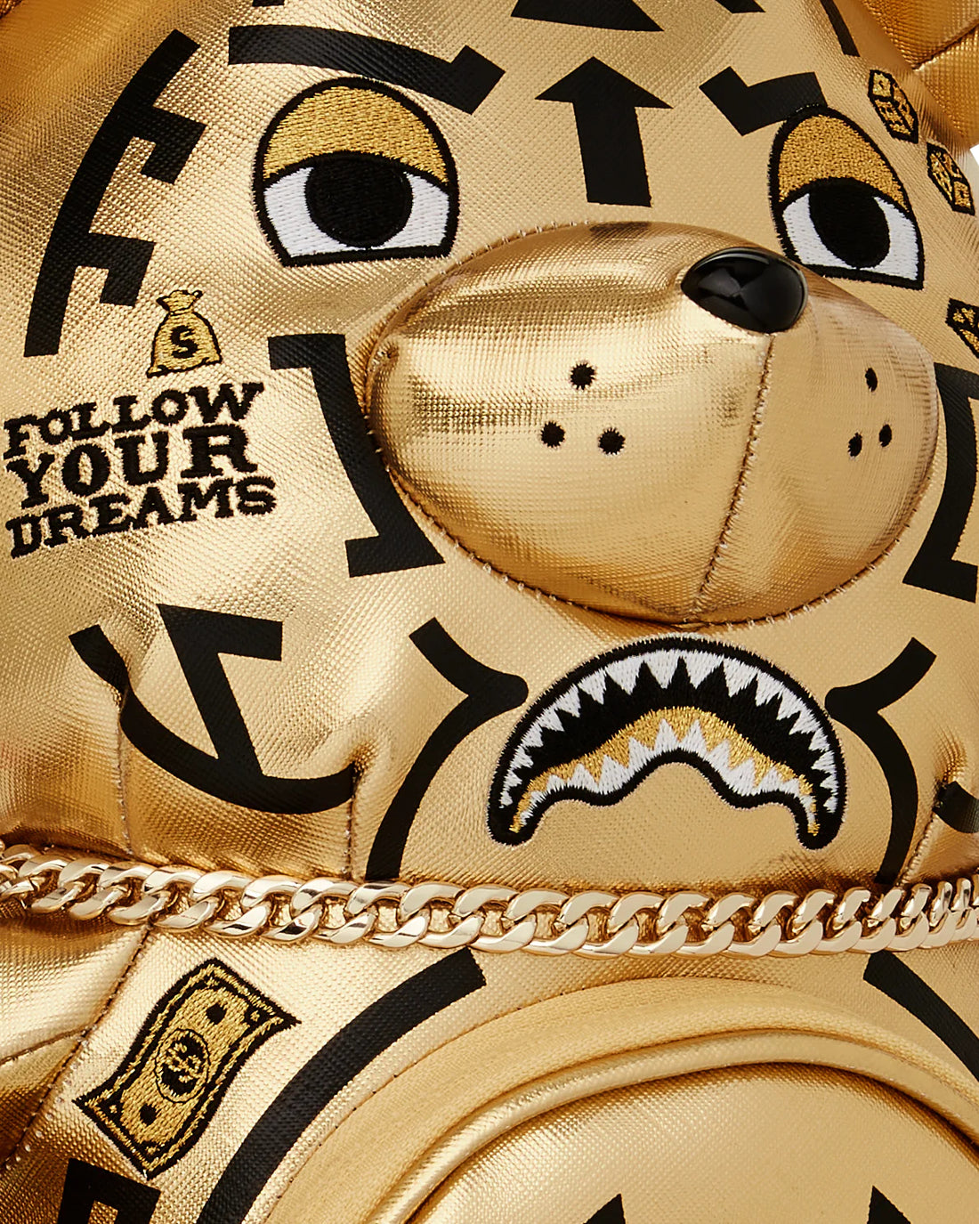 Ai Tribal Gold Medium Moneybear Backpack