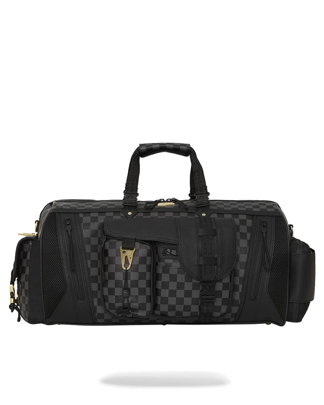 Special Ops Grey Checkered Cargo Duffle