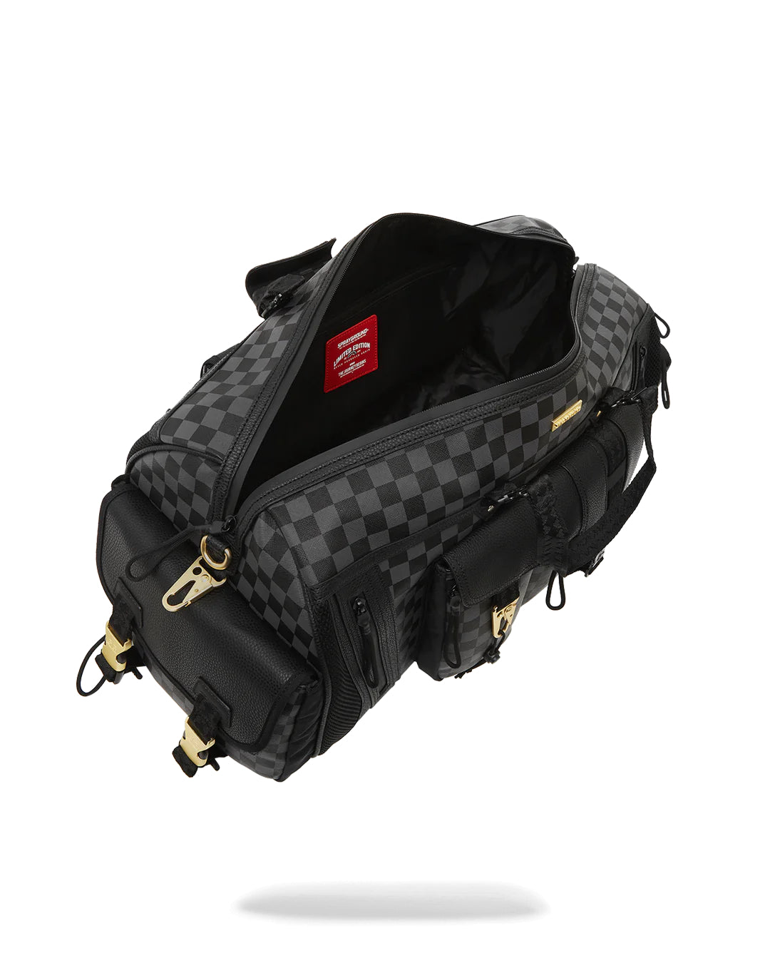 Special Ops Grey Checkered Cargo Duffle