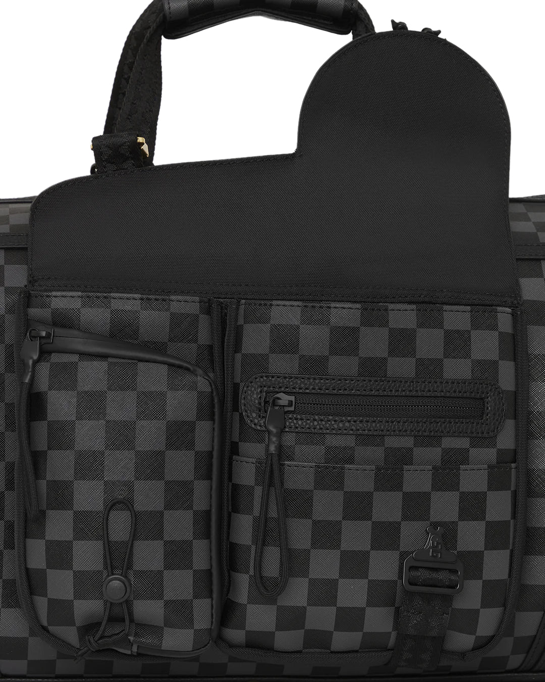 Special Ops Grey Checkered Cargo Duffle