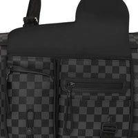 Special Ops Grey Checkered Cargo Duffle