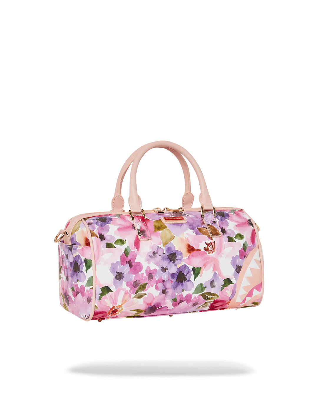 Painted Floral Shark Mini Duffle