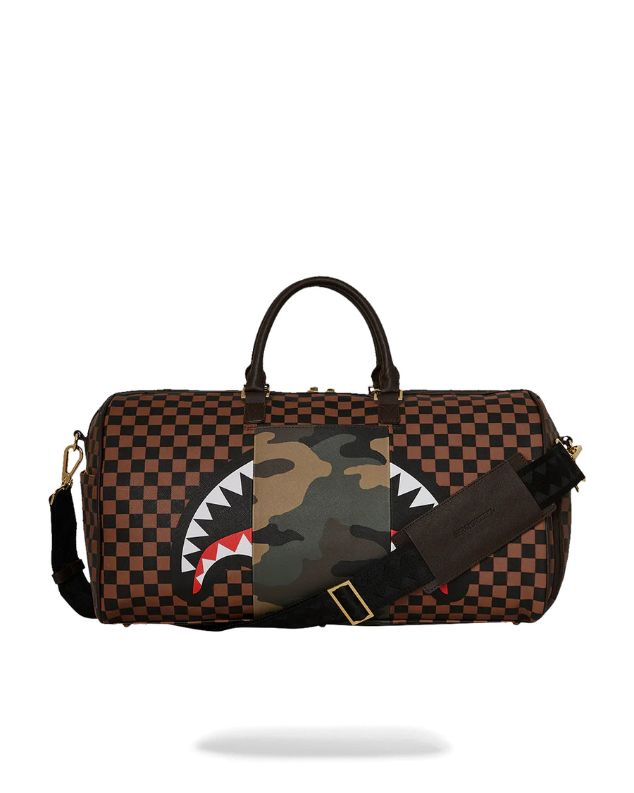 Sprayground Bag SIP WITH CAMO ACCENT DUFFLE Brown
