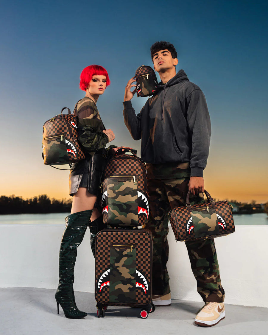 Sprayground Bag SIP WITH CAMO ACCENT MINI DUFFLE Green