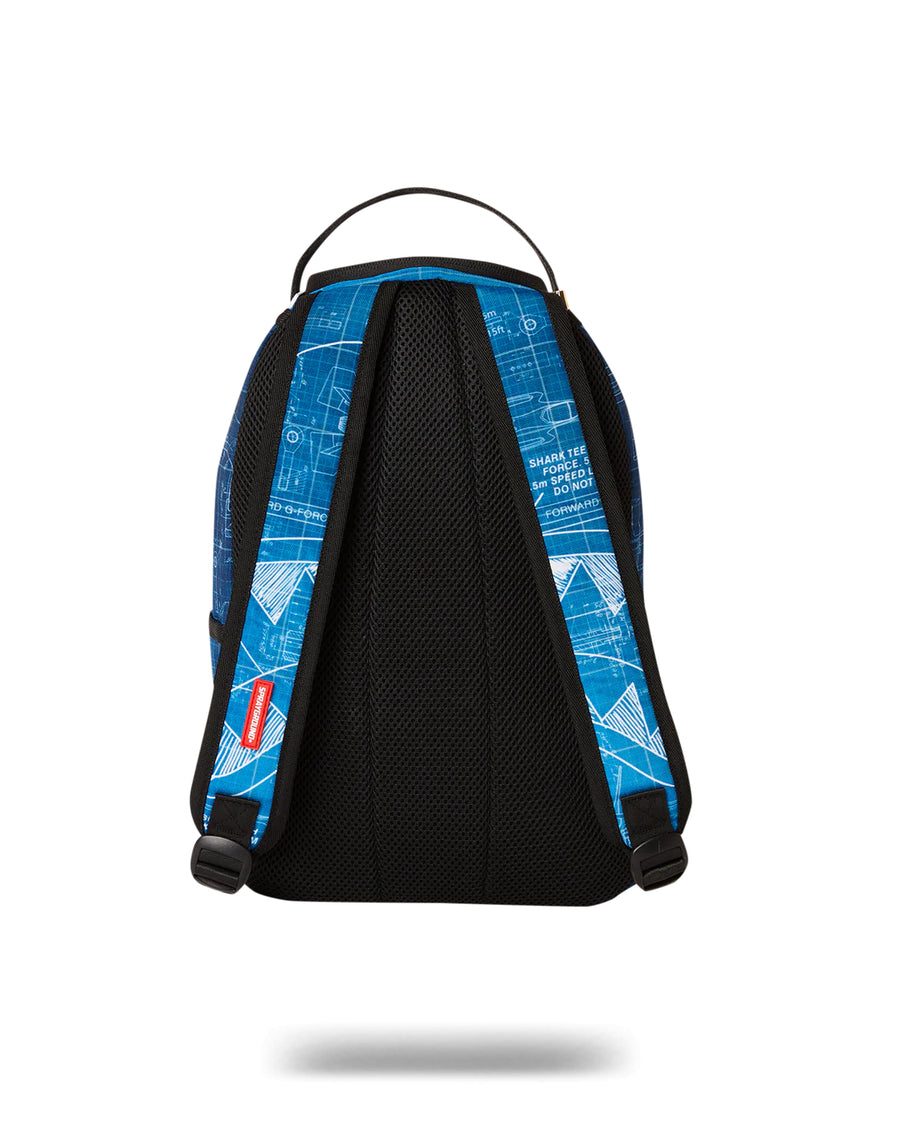 Sprayground Backpack SCHMATICS SHARK MINI BACKPACK Blue
