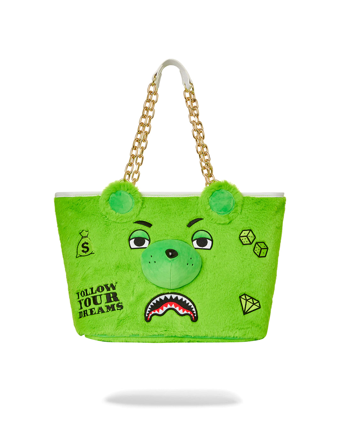 Money Bear Tote Green