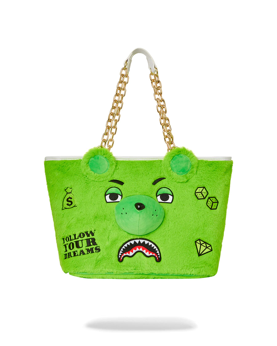 Sprayground Bag MONEY BEAR TOTE GREEN Green