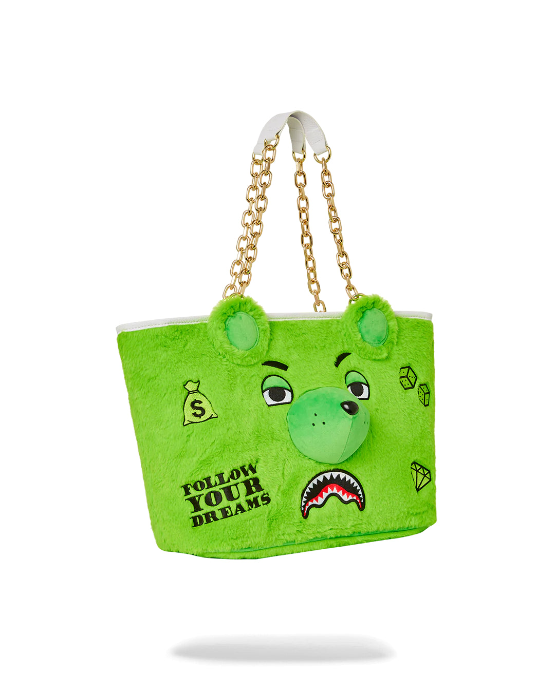 Money Bear Tote Green