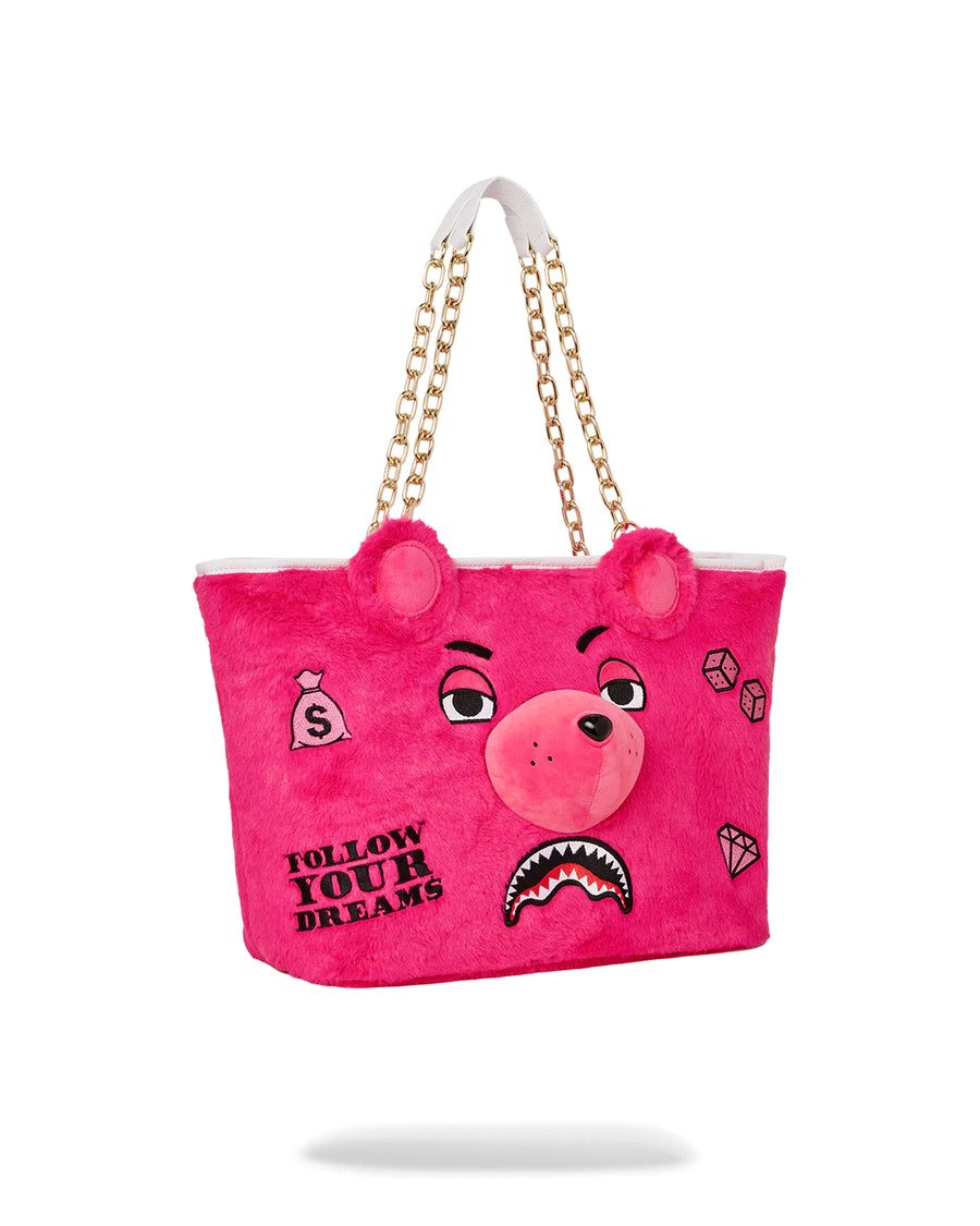 Sprayground Bag PINK BEAR TOTE Fuchsia
