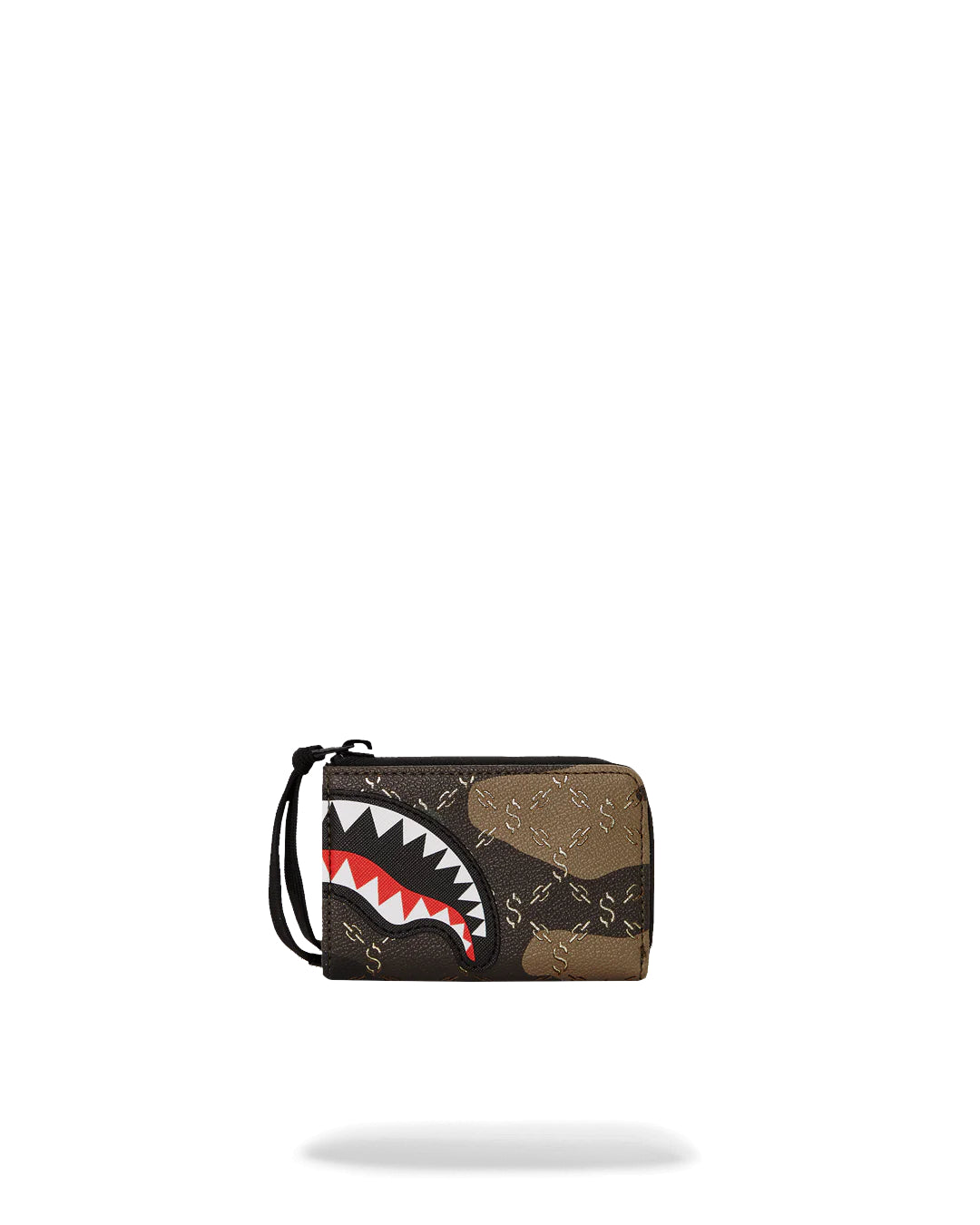 $ Pattern Over Camo Wallet