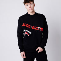 Shark Diagonal Pocket Crewneck