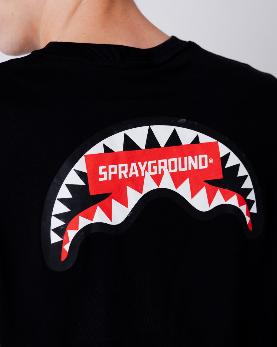 Sprayground T-shirt SG IN MY TEETH LONG Black