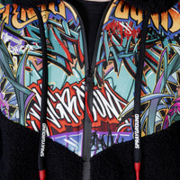 Graffiti Teddy Cotton Fleece Fullzip Money Checkered