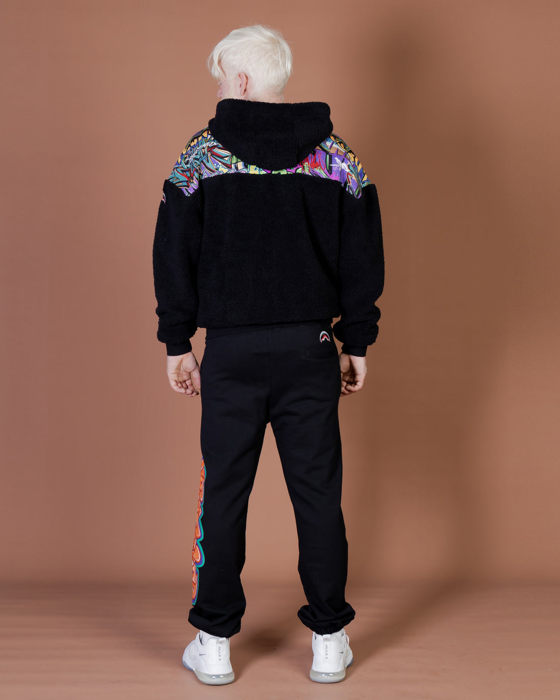 Graffiti Teddy Cotton Fleece Fullzip Money Checkered