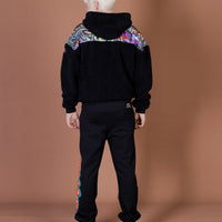 Graffiti Teddy Cotton Fleece Fullzip Money Checkered