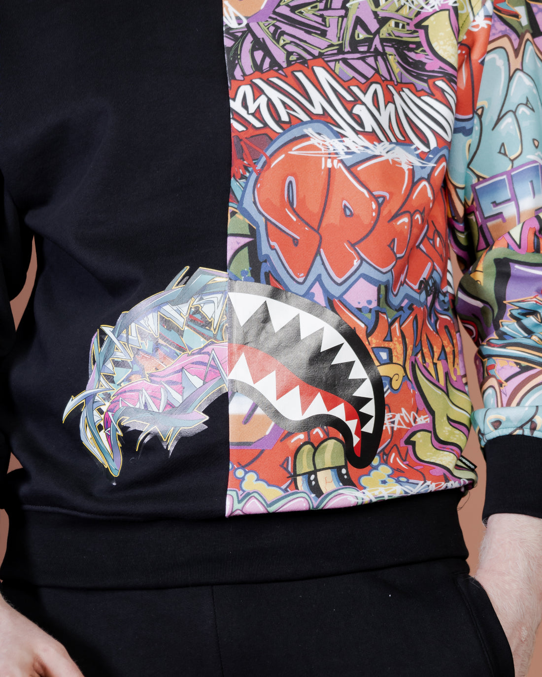 Split Graffiti Crewneck