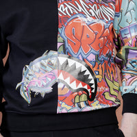 Split Graffiti Crewneck