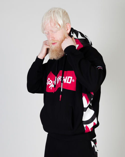 Hoodie Sprayground CRUMPLED Black