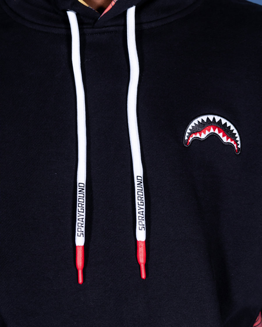 BAPE Shark Emblem Pullover Hoodie Black