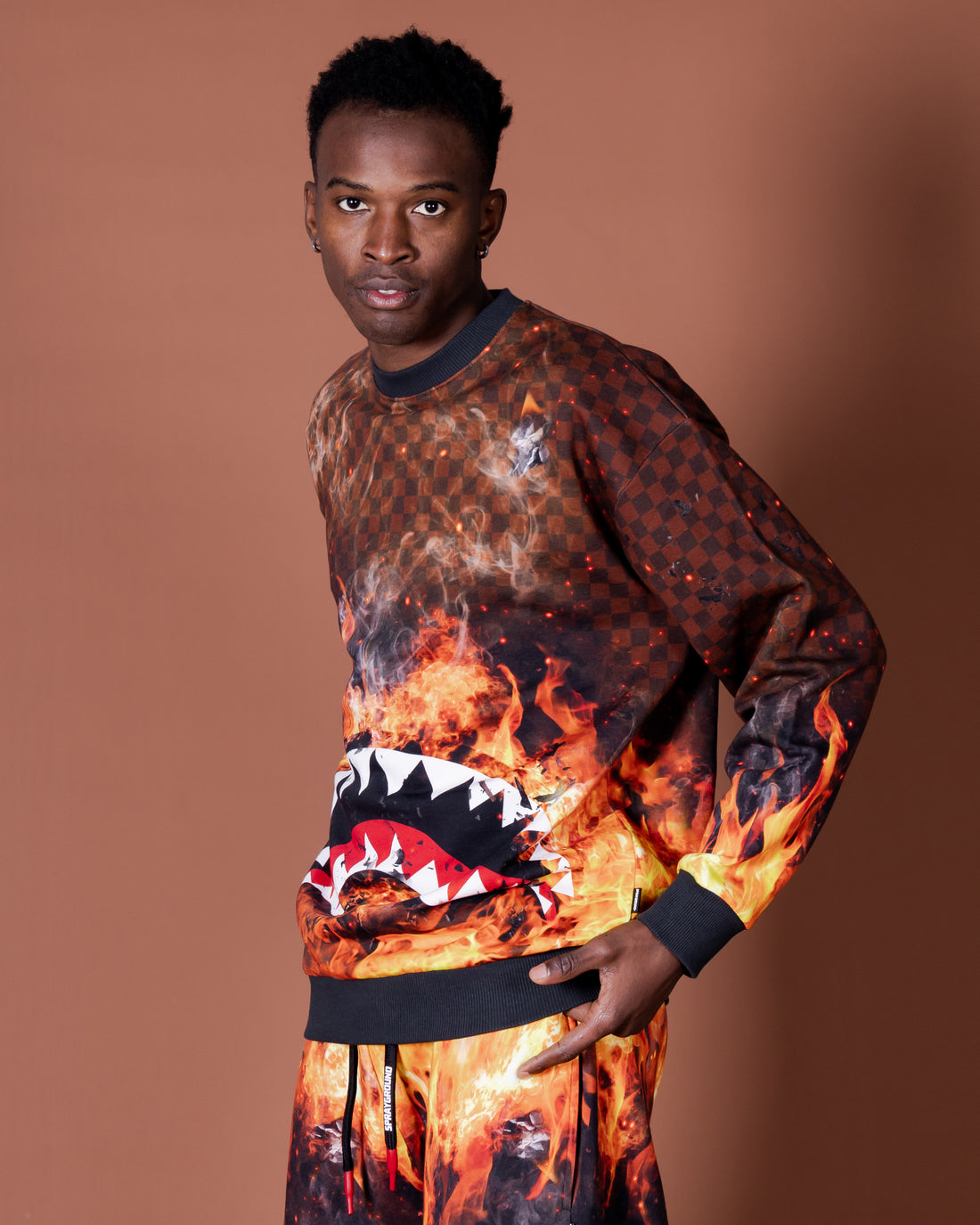 Shark On Fire Crewneck