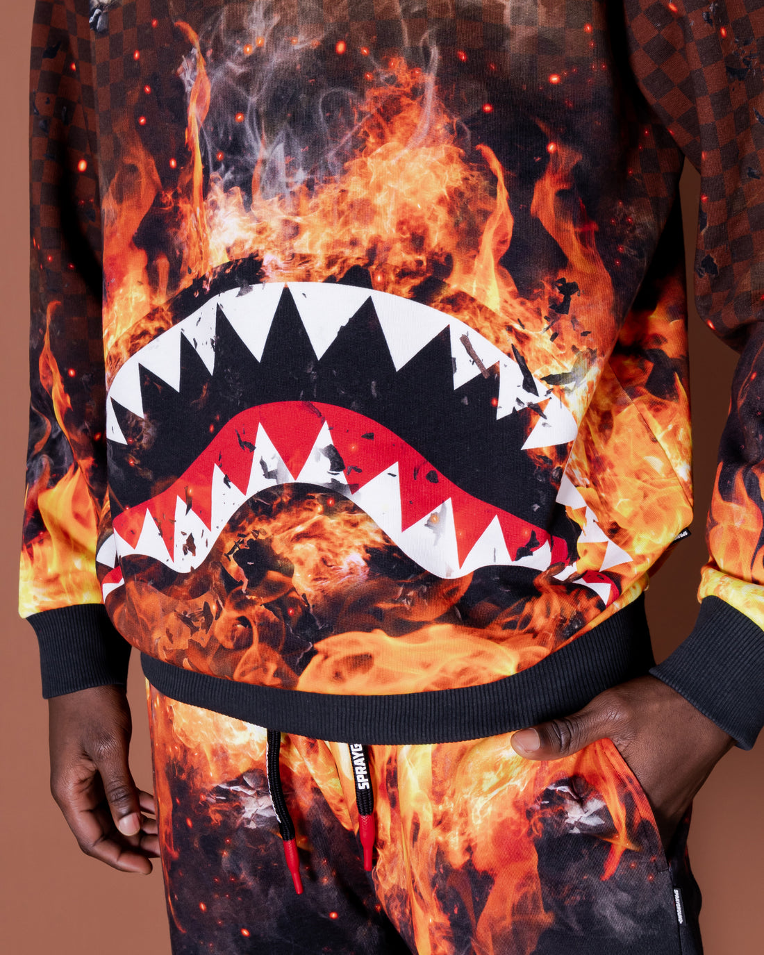 Shark On Fire Crewneck