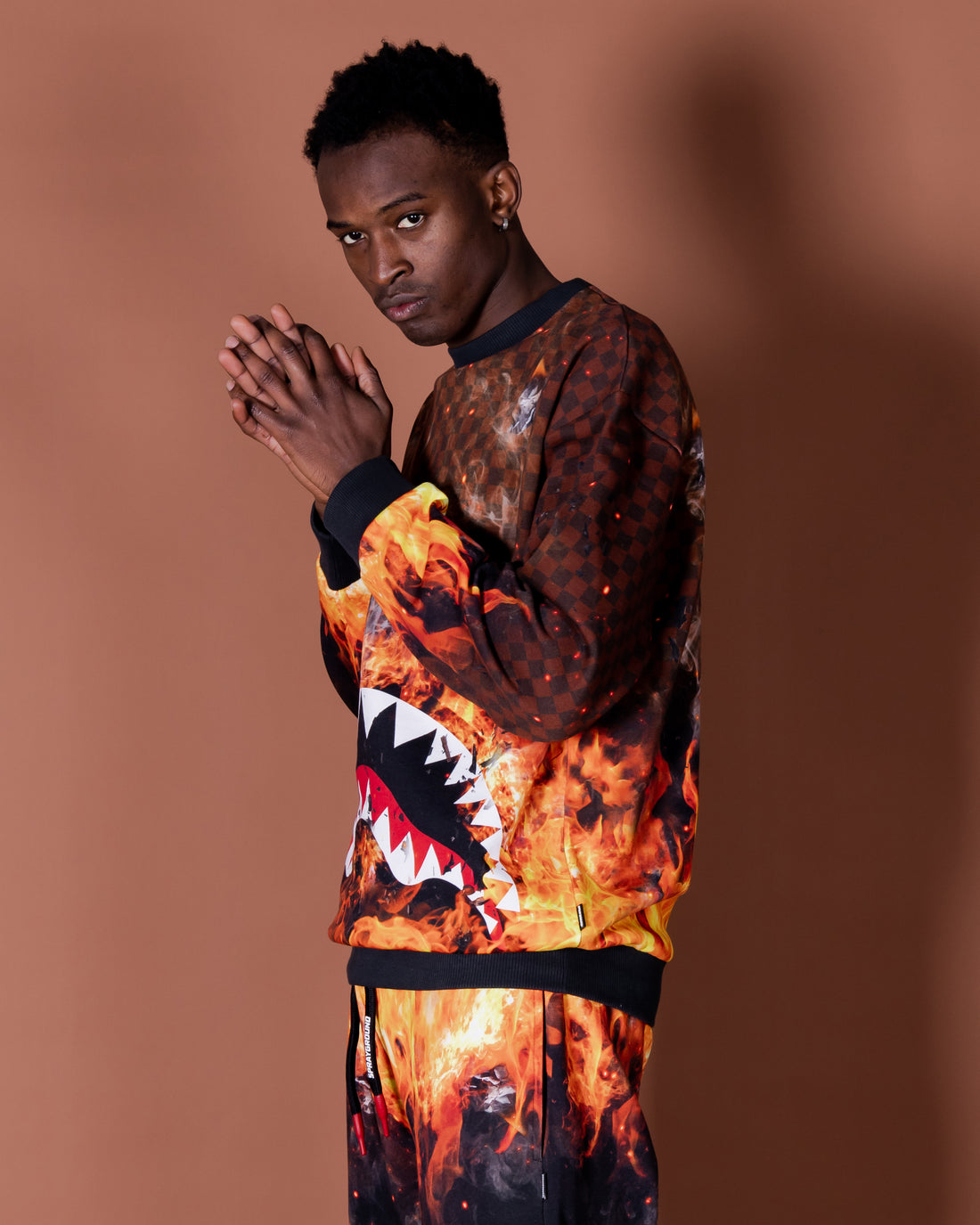 Shark On Fire Crewneck