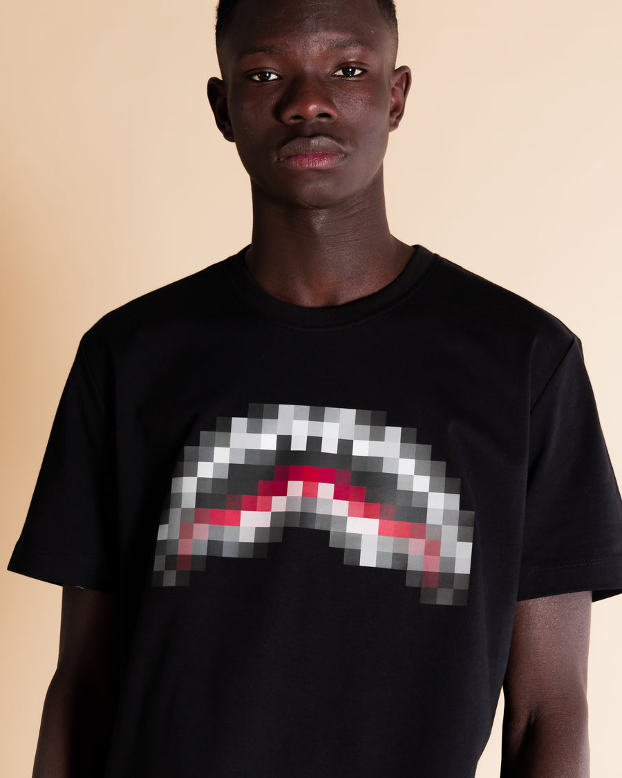 T-shirt Sprayground PIXEL SHARK Noir