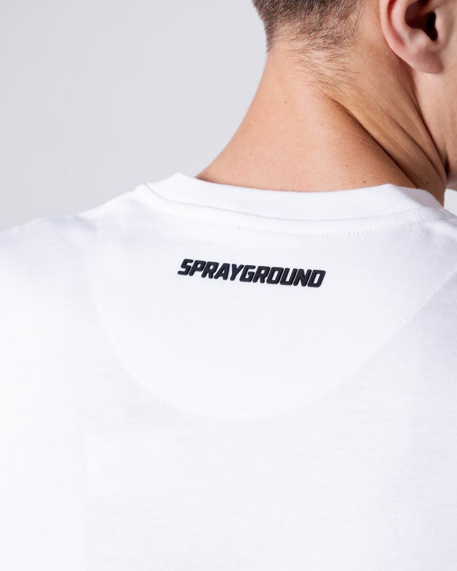 T-shirt Sprayground PIXEL SHARK Bianco