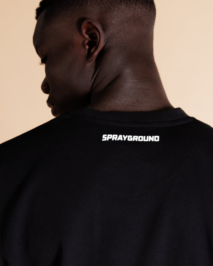 Sprayground T-shirt PIXEL SHARK Black