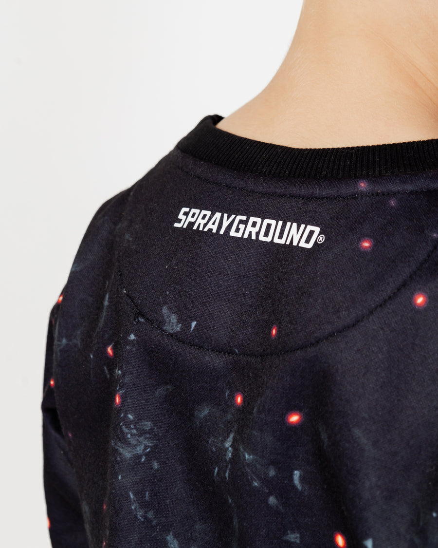 Garçon/Fille - Sweatshirts Sprayground SHARK ON FIRE CREWNECK J Noir