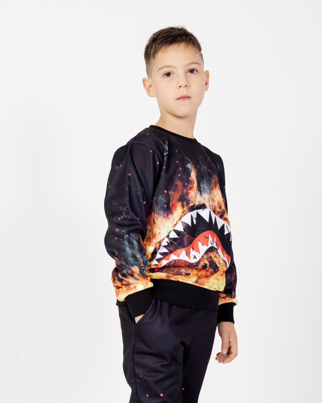 Shark On Fire Crewneck J