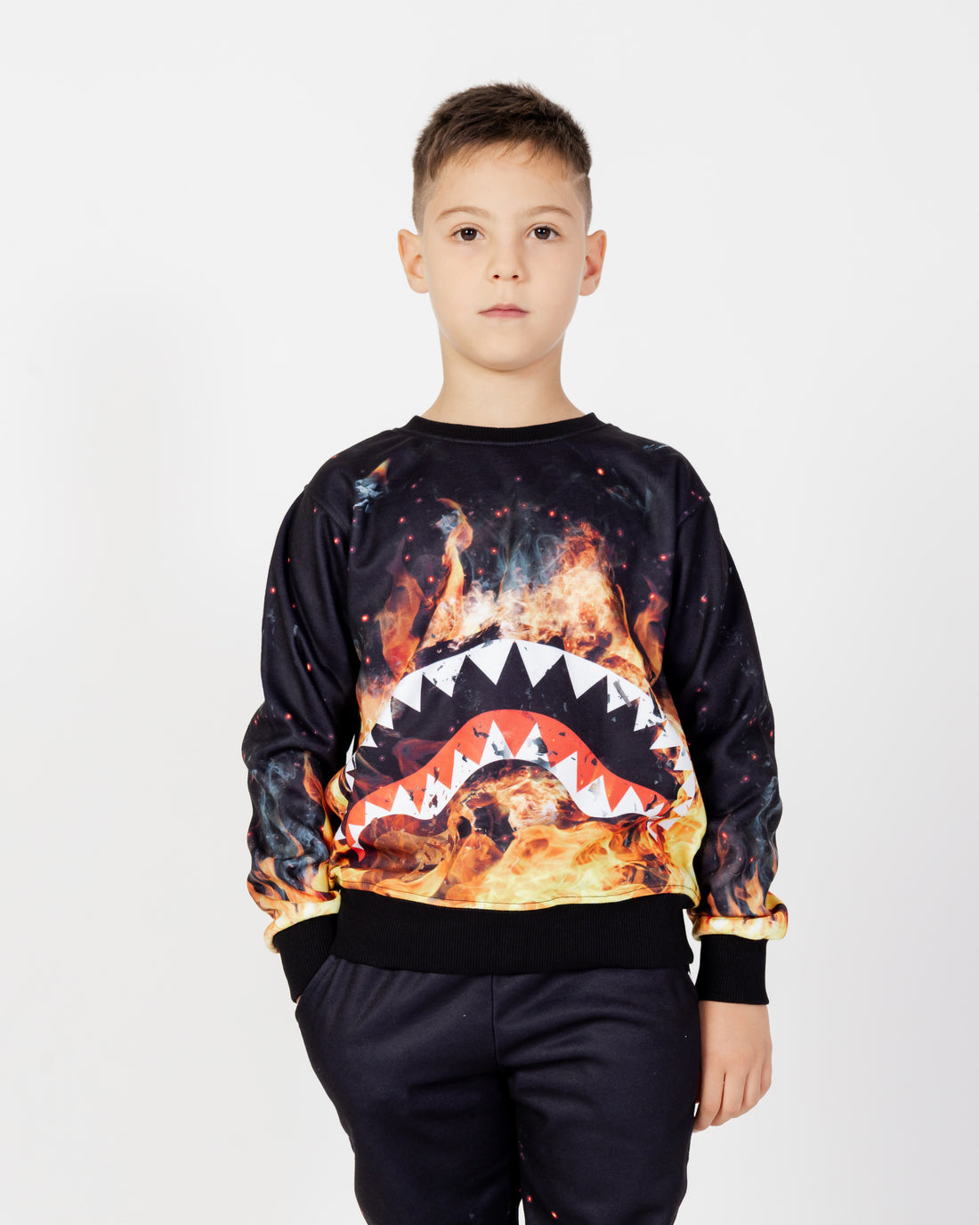 Shark On Fire Crewneck J