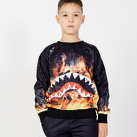 Shark On Fire Crewneck J