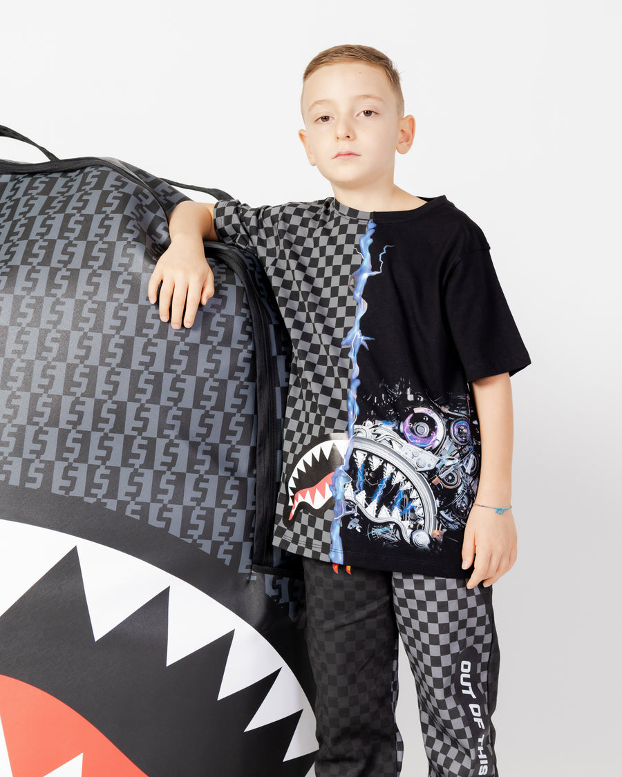 Garçon/Fille - T-shirt Sprayground ELECTRIC SHARKTRONIC T-SHIRT J Gris