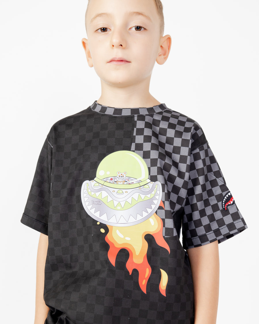 Garçon/Fille - T-shirt Sprayground UFO WTF TSHIRT J Gris