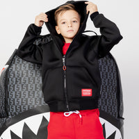 Niño / Niña  - Black Scuba Fullzip J