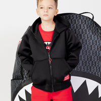 Niño / Niña  - Black Scuba Fullzip J