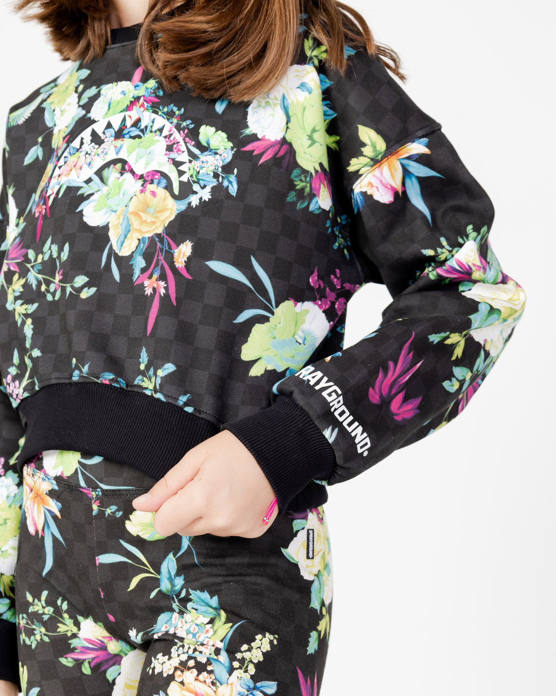 Ragazzo/a - Neon Floral Crew J