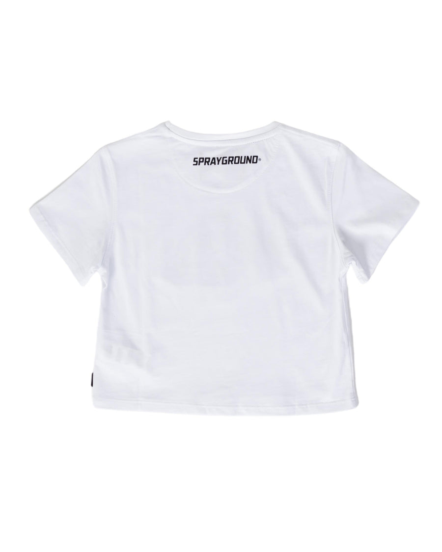 Youth - Sprayground T-shirt NEON FLORAL CROP TSHIRT White