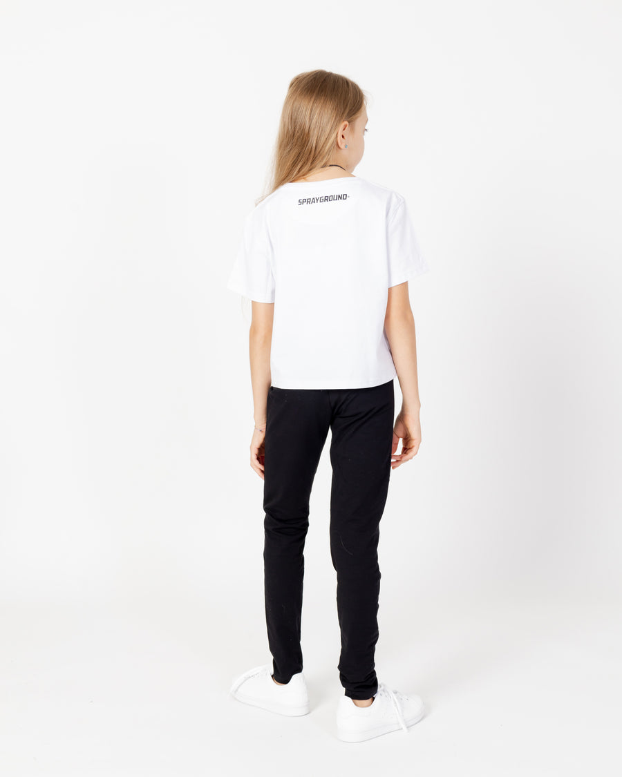 Garçon/Fille - T-shirt Sprayground NEON FLORAL CROP TSHIRT Blanc