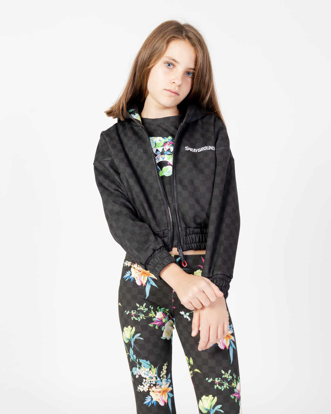 Ragazzo/a - Neon Floral Fullzip Jacket J