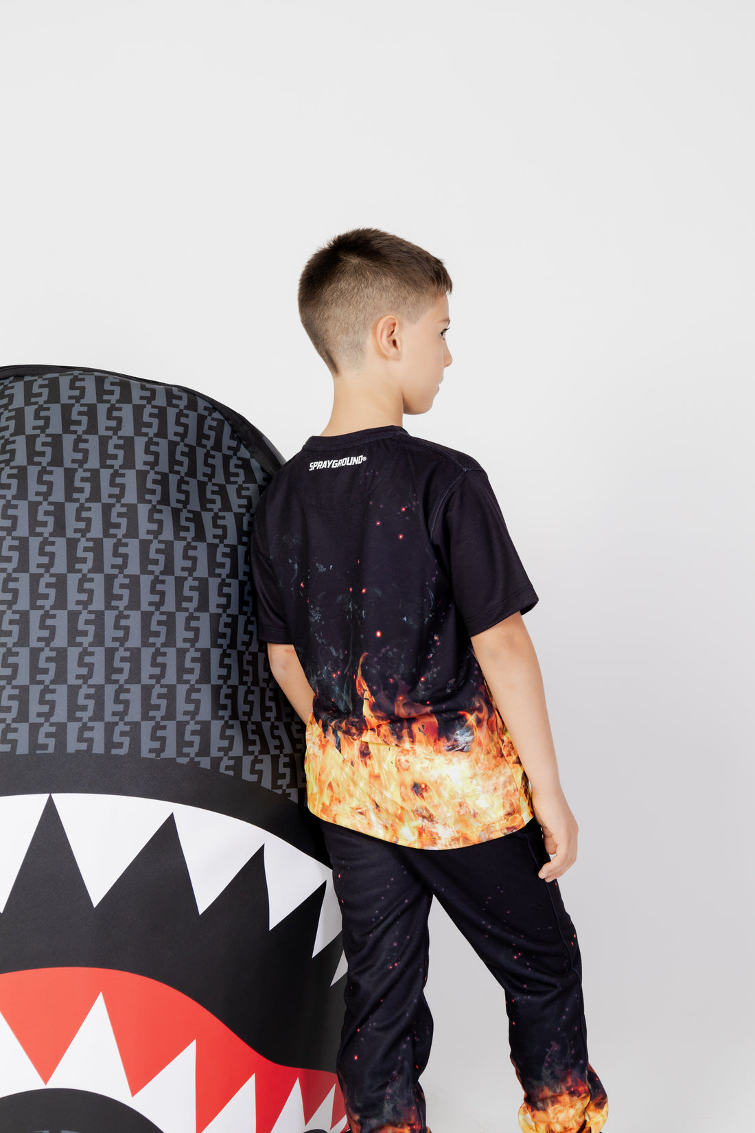 Ragazzo/a - Shark On Fire T-shirt J