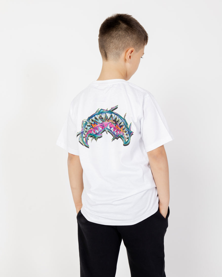 Niño / Niña  - Camiseta Sprayground GRAFFITI SPRAY T-SHIRT Blanco